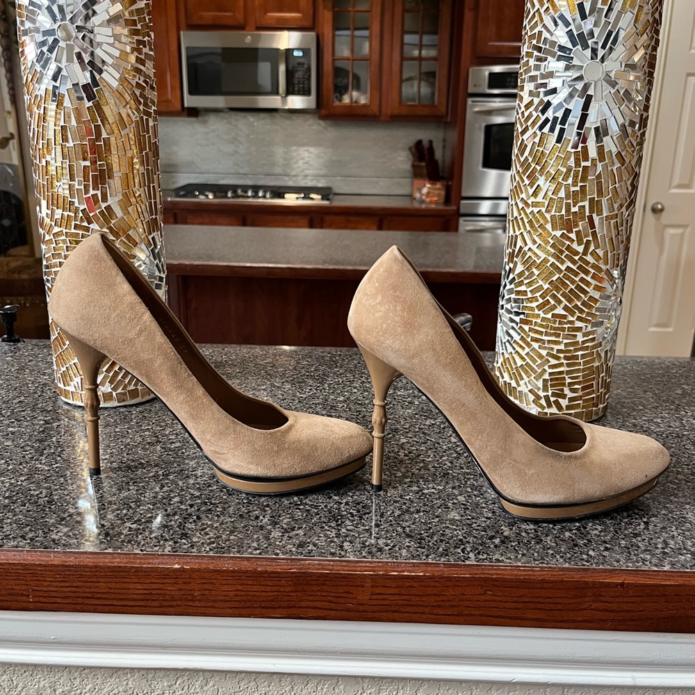 Elegant Tan High Heels